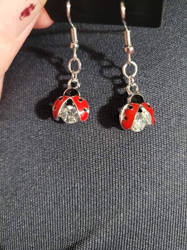 Lady Bug Earrings