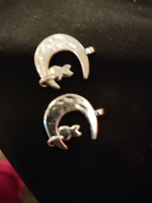 Cats on the Moon Earrings