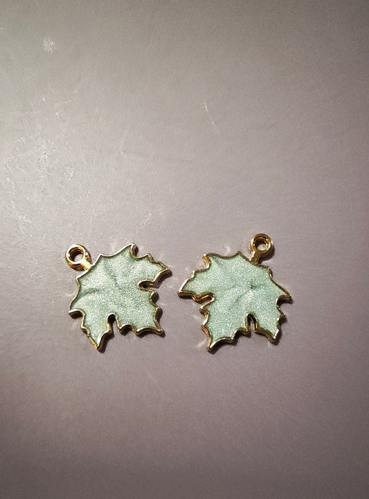 Marbled Maple Leaf Earrings