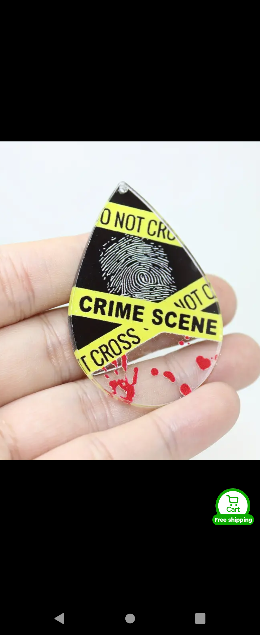 Crime Scene Earrings