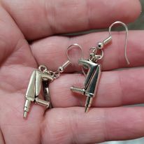 Nail Gun earrings