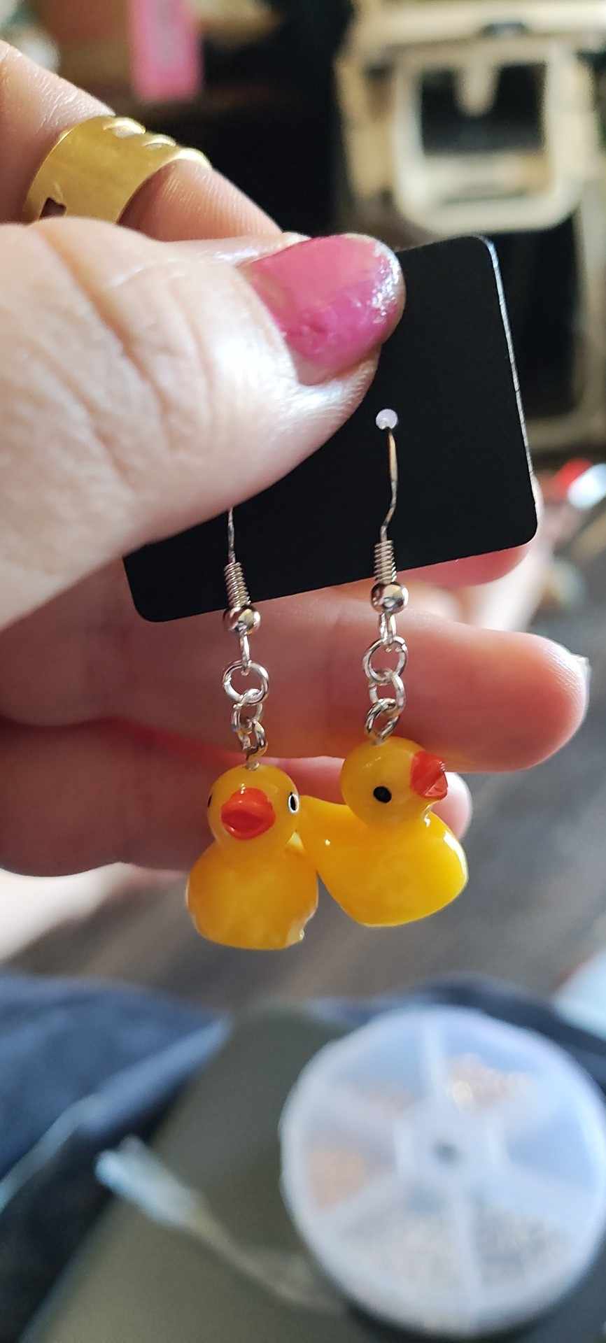 Duck Earrings
